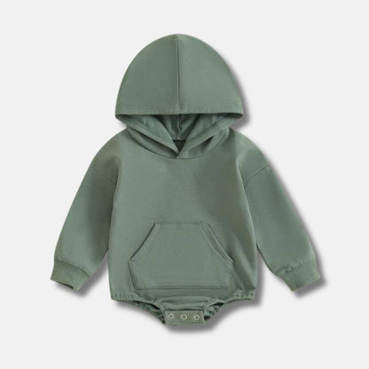 Cozy Hoodie Baby Romper