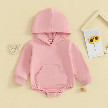 Cozy Hoodie Baby Romper