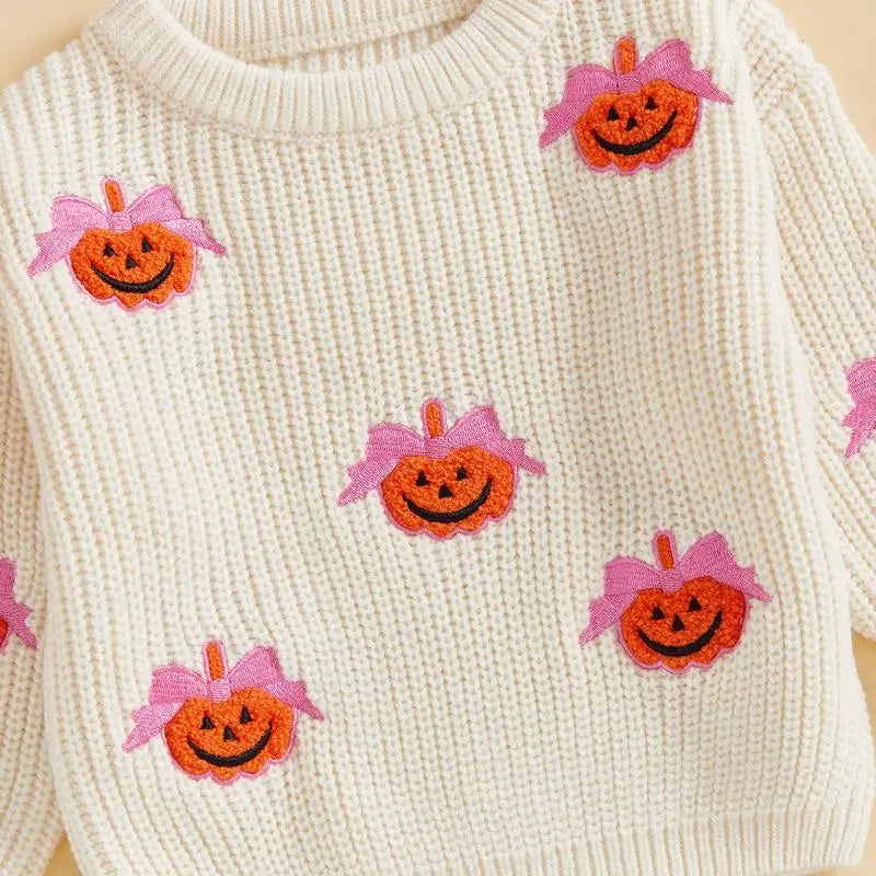 Pumpkin Knit Halloween Sweater