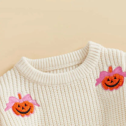 Pumpkin Knit Halloween Sweater